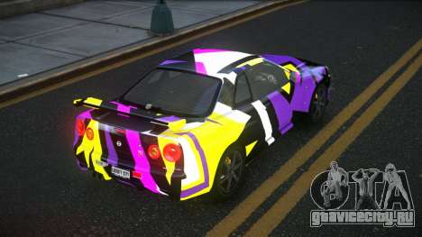 Nissan Skyline R34 Gaselly S3 для GTA 4