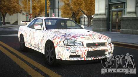 Nissan Skyline R34 Gaselly S1 для GTA 4