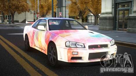 Nissan Skyline R34 Gaselly S12 для GTA 4
