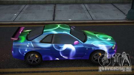 Nissan Skyline R34 Gaselly S2 для GTA 4