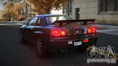Nissan Skyline R34 Gaselly S14 для GTA 4