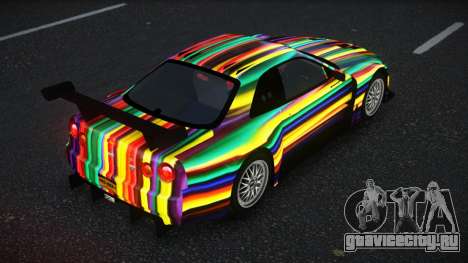 Nissan Skyline R34 Jagrao S8 для GTA 4