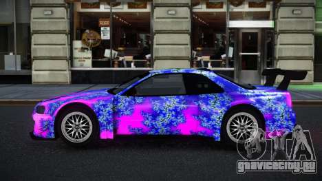 Nissan Skyline R34 Jagrao S2 для GTA 4