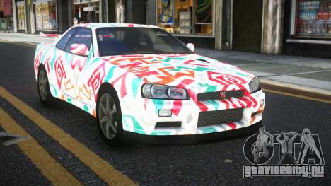Nissan Skyline R34 Calosca S8 для GTA 4