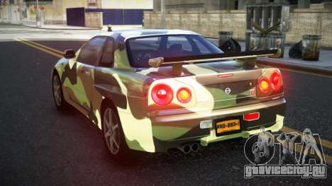 Nissan Skyline R34 Calosca S11 для GTA 4