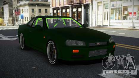 Nissan Skyline R34 Uwah для GTA 4