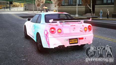 Nissan Skyline R34 Owyna S4 для GTA 4