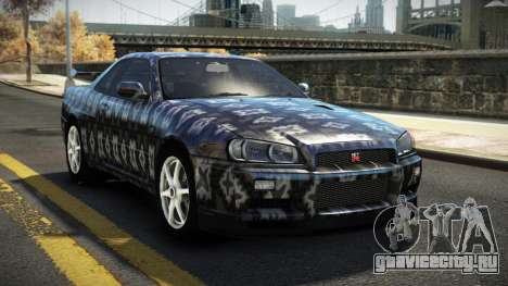 Nissan Skyline R34 Nehgan S6 для GTA 4