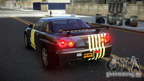 Nissan Skyline R34 Calosca S2 для GTA 4