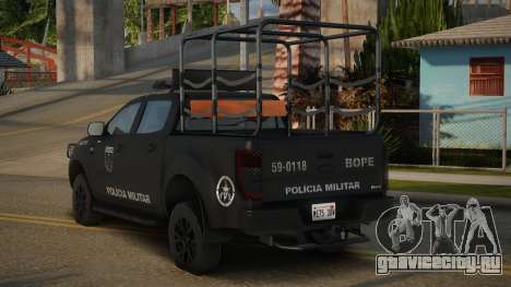 Ford Ranger 2017 BOPE RJ V2 для GTA San Andreas