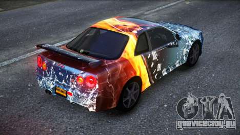 Nissan Skyline R34 Owyna S10 для GTA 4