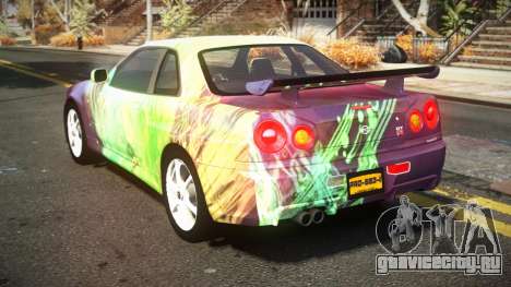 Nissan Skyline R34 Nehgan S7 для GTA 4