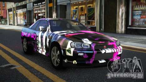 Nissan Skyline R34 Calosca S13 для GTA 4