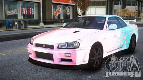 Nissan Skyline R34 Owyna S4 для GTA 4