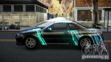 Nissan Skyline R34 Calosca S1 для GTA 4
