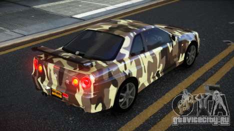 Nissan Skyline R34 Calosca S7 для GTA 4