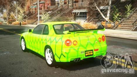 Nissan Skyline R34 Nehgan S8 для GTA 4