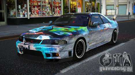 Nissan Skyline R33 Risic S14 для GTA 4