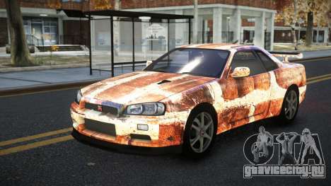 Nissan Skyline R34 Calosca S6 для GTA 4