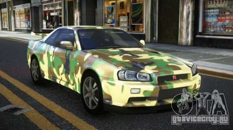 Nissan Skyline R34 Calosca S12 для GTA 4