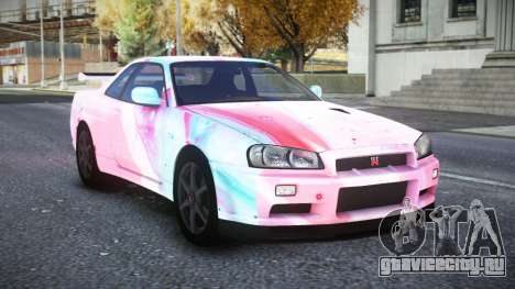 Nissan Skyline R34 Owyna S4 для GTA 4