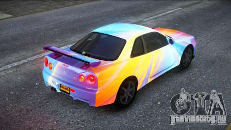 Nissan Skyline R34 Owyna S8 для GTA 4