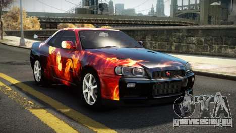 Nissan Skyline R34 Nehgan S9 для GTA 4