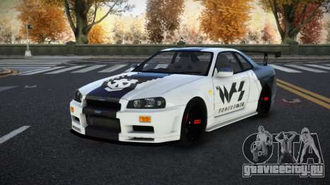 Nissan Skyline R34 Qoyawaqi для GTA 4