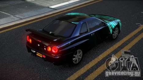 Nissan Skyline R34 Calosca S1 для GTA 4