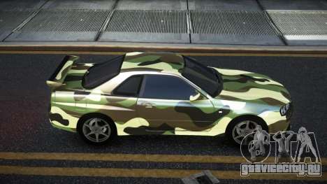 Nissan Skyline R34 Calosca S11 для GTA 4
