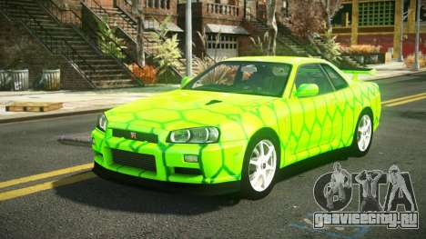 Nissan Skyline R34 Nehgan S8 для GTA 4