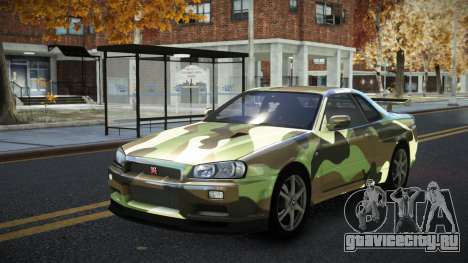 Nissan Skyline R34 Calosca S11 для GTA 4