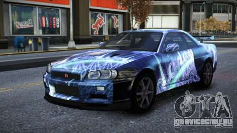 Nissan Skyline R34 Owyna S3 для GTA 4
