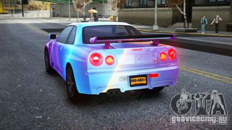 Nissan Skyline R34 Owyna S8 для GTA 4