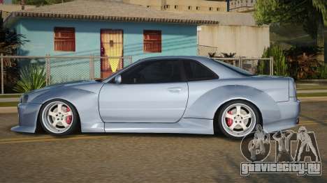Nissan Skyline R34 GT-R Widebody Mk.X для GTA San Andreas