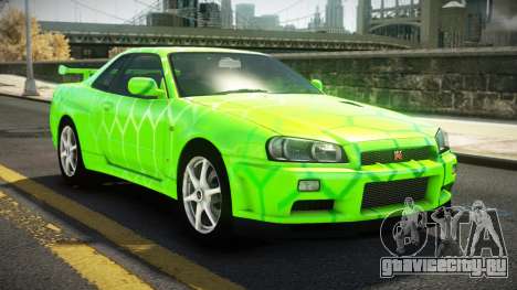 Nissan Skyline R34 Nehgan S8 для GTA 4