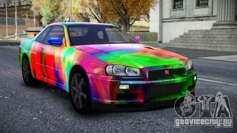Nissan Skyline R34 Owyna S14 для GTA 4