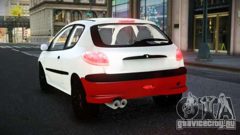 Peugeot 206 Taydajo для GTA 4