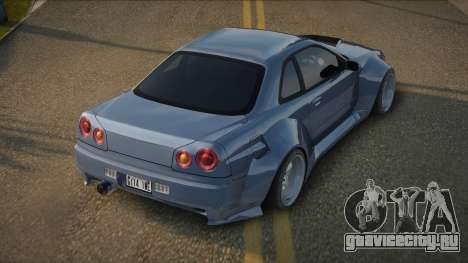 Nissan Skyline R34 GT-R Widebody Mk.X для GTA San Andreas