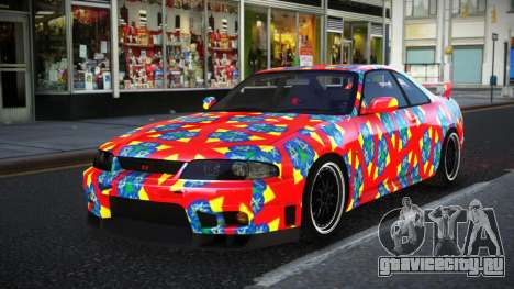 Nissan Skyline R33 Risic S1 для GTA 4