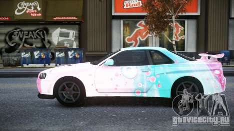 Nissan Skyline R34 Owyna S4 для GTA 4