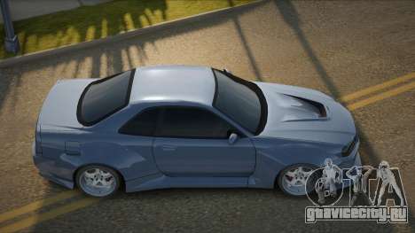 Nissan Skyline R34 GT-R Widebody Mk.X для GTA San Andreas