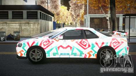 Nissan Skyline R34 Calosca S8 для GTA 4