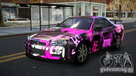 Nissan Skyline R34 Calosca S13 для GTA 4