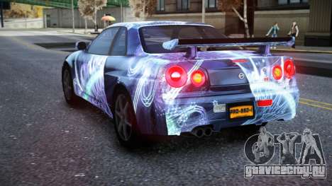 Nissan Skyline R34 Owyna S3 для GTA 4