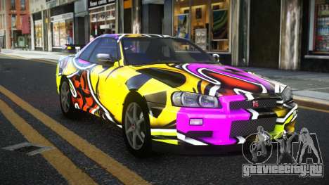 Nissan Skyline R34 Calosca S10 для GTA 4