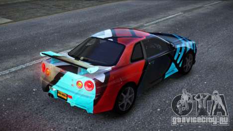Nissan Skyline R34 Owyna S9 для GTA 4
