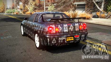 Nissan Skyline R34 Nehgan S6 для GTA 4