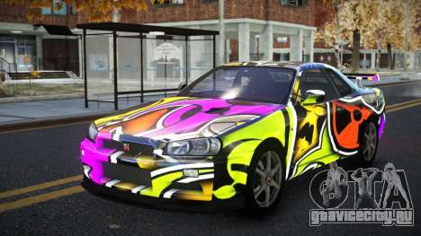 Nissan Skyline R34 Calosca S10 для GTA 4