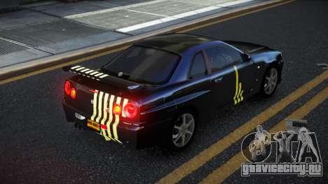 Nissan Skyline R34 Calosca S2 для GTA 4